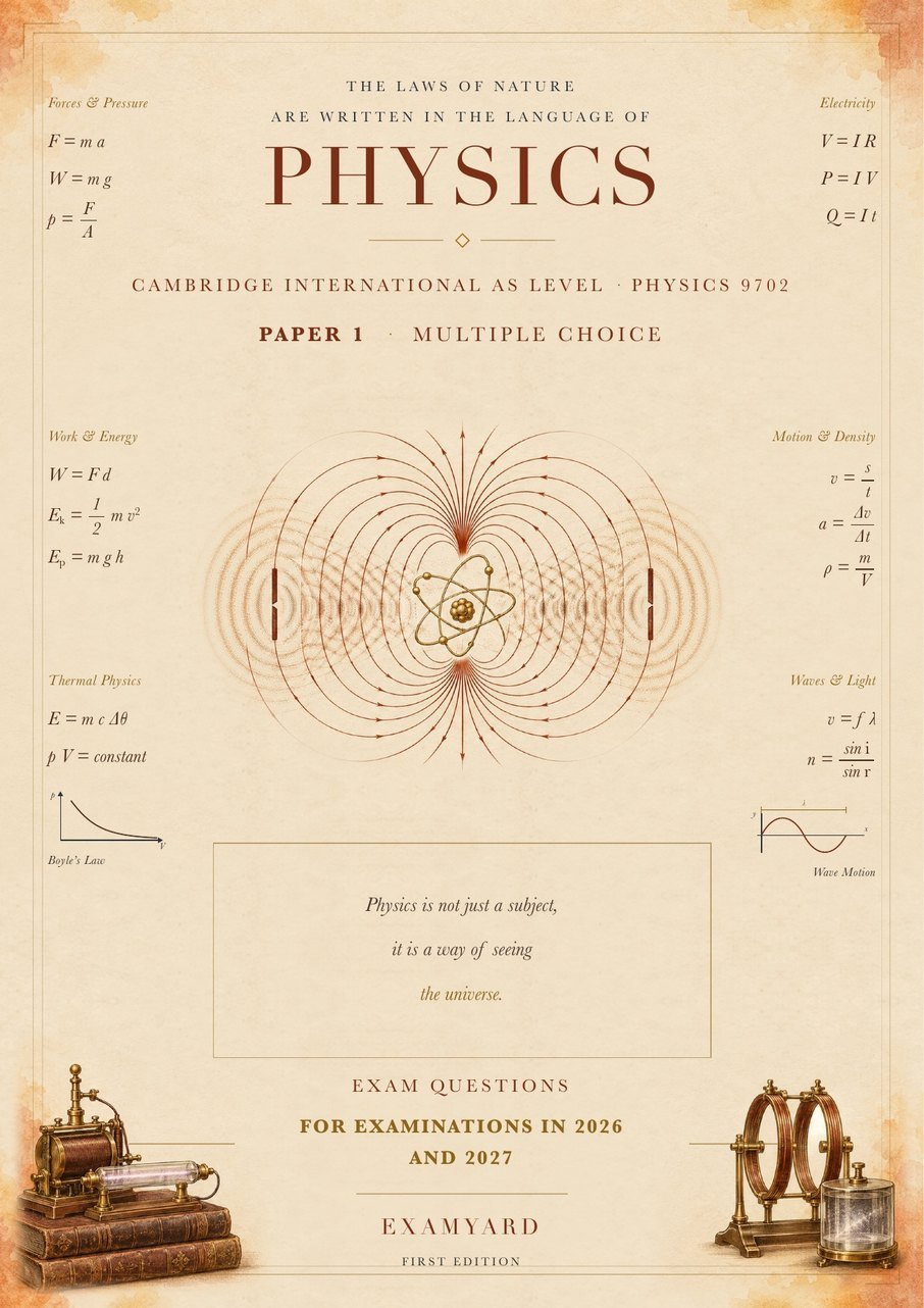 AS Physics 9702 — Paper 1 · Multiple Choice