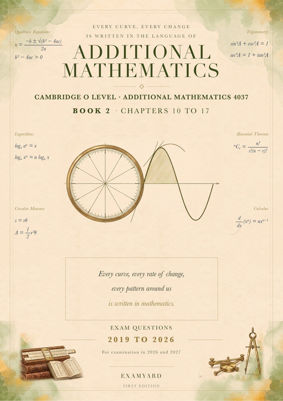 Additional Mathematics 4037 — Book 2 · Trigonometry, Series, Vectors and Calculus