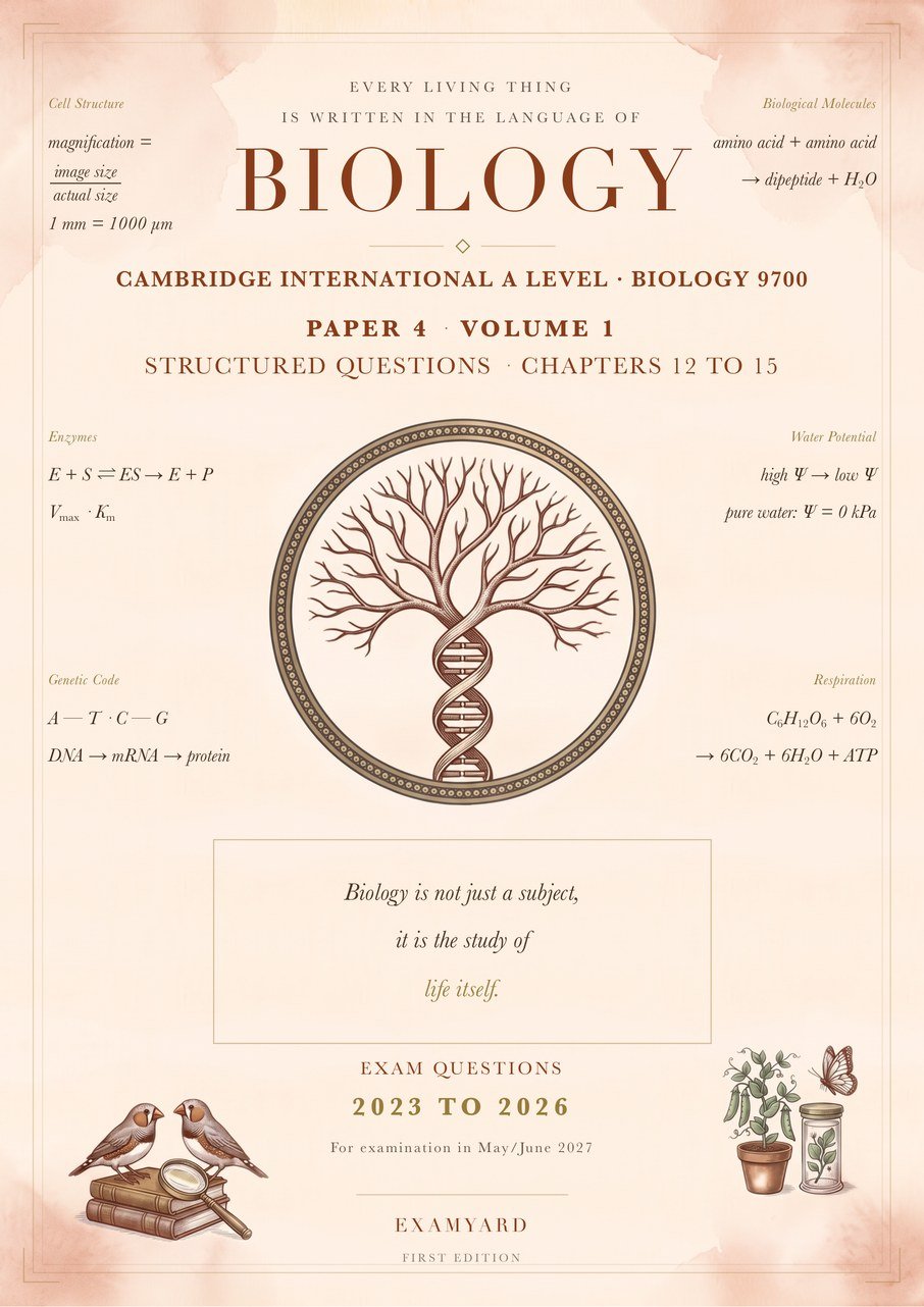 A Level Biology 9700 — Paper 4 · Structured Questions