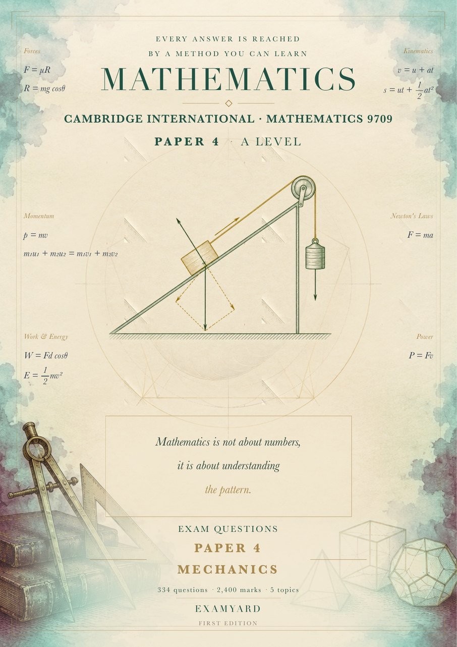 Mathematics 9709 — Paper 4 · Mechanics