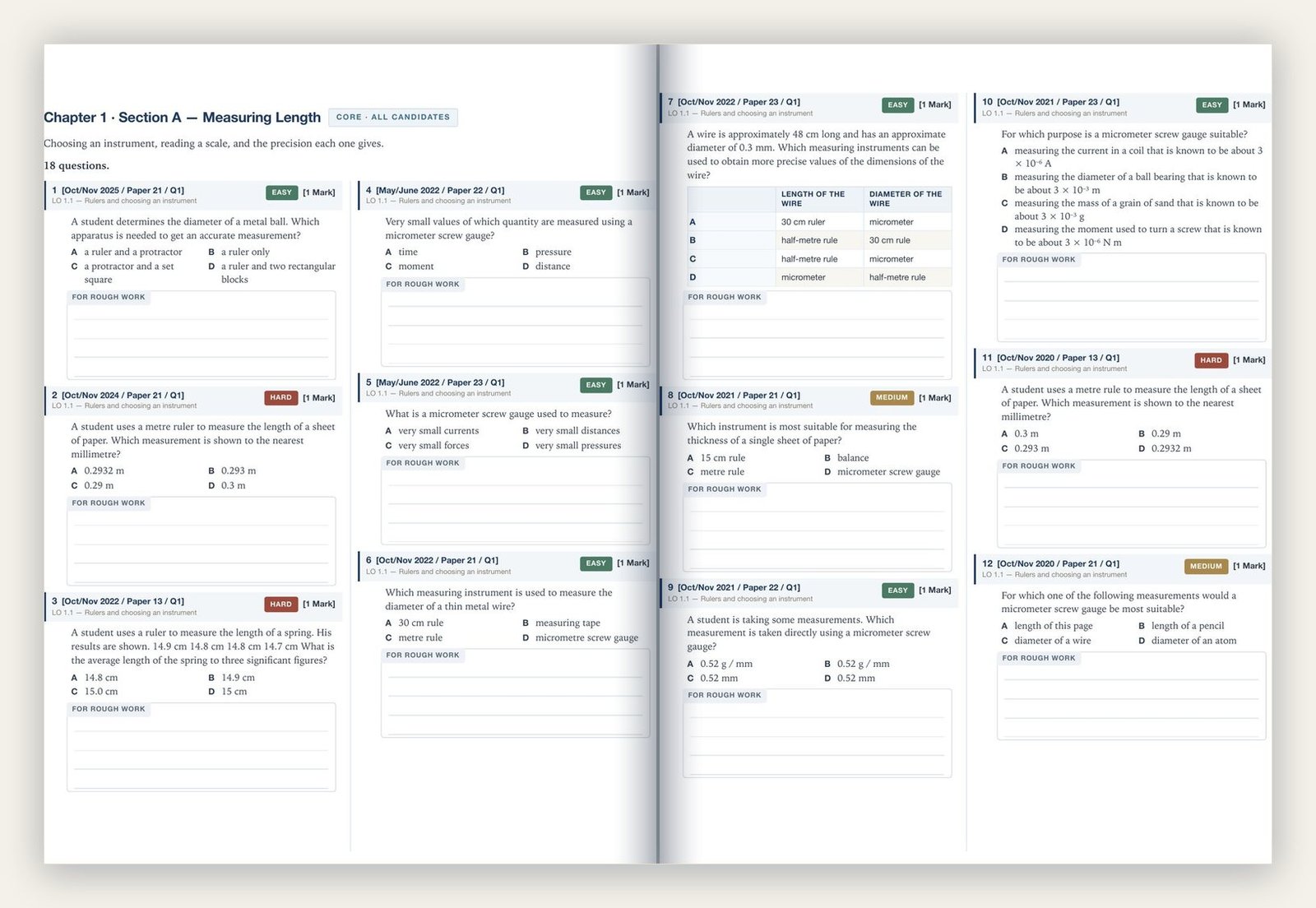 Book Two — Topical Question Bank & Worksheets